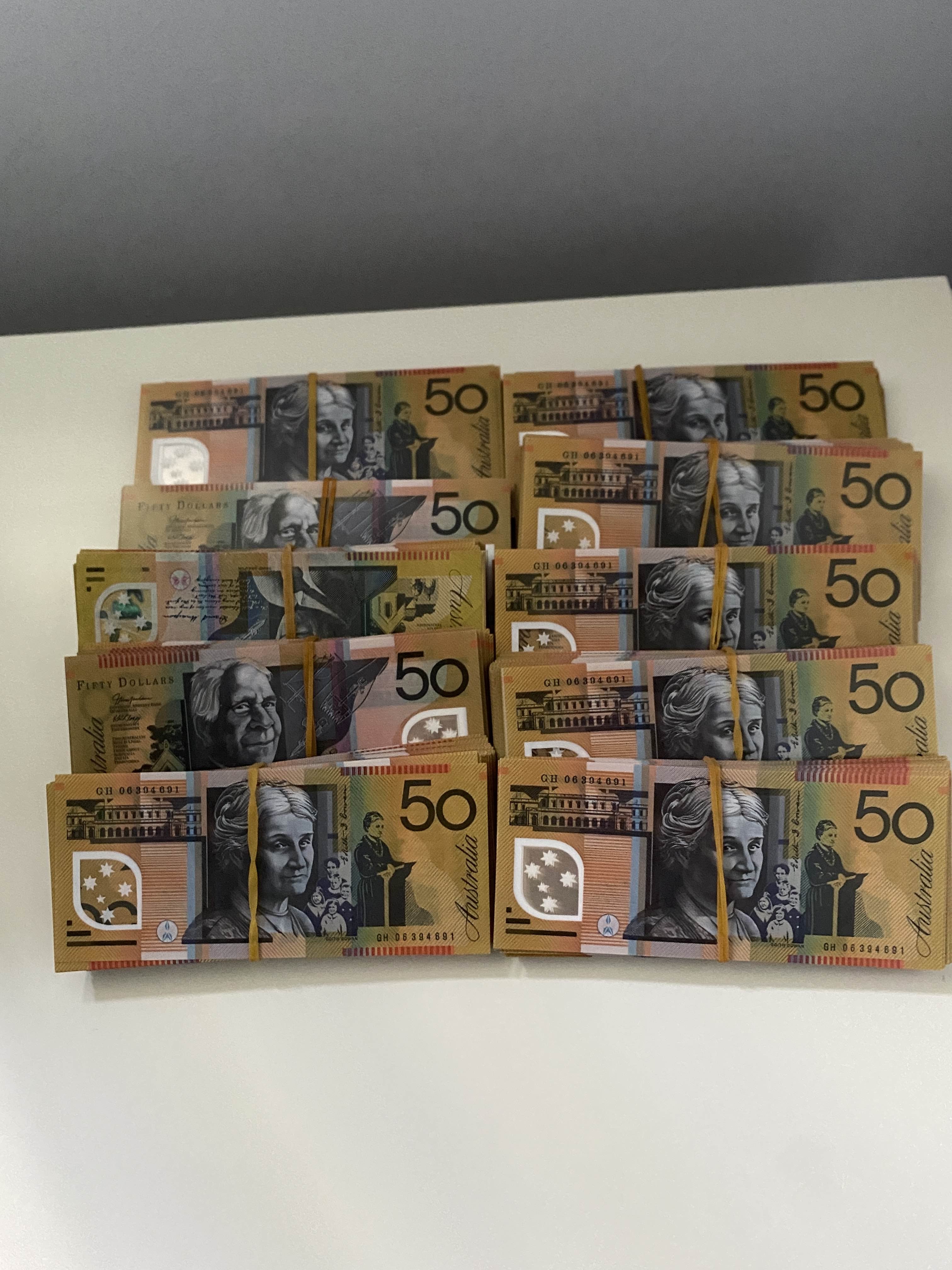 $50 Polymer Prop Notes (Film-Ready, A+ Grade)